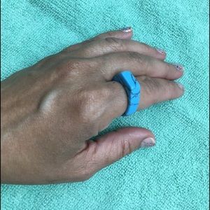 Howlite Turquoise Matrix Ring